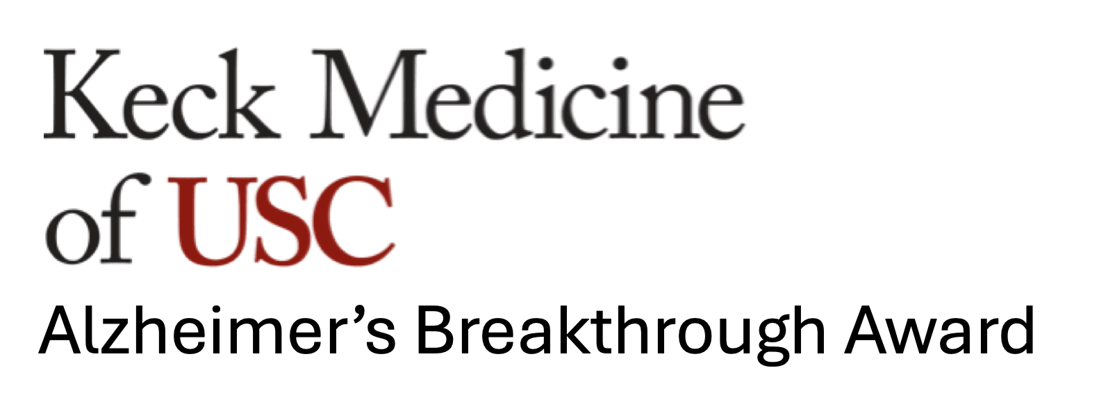 Keck Medicine of USC — Alzheimer's Breakthrough Award